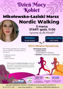 Plakat Dzień Mocy Kobiet - Marsz Nording Walking