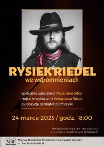 Plakat wydarzenia Rysiek Riedel we wspomnieniach