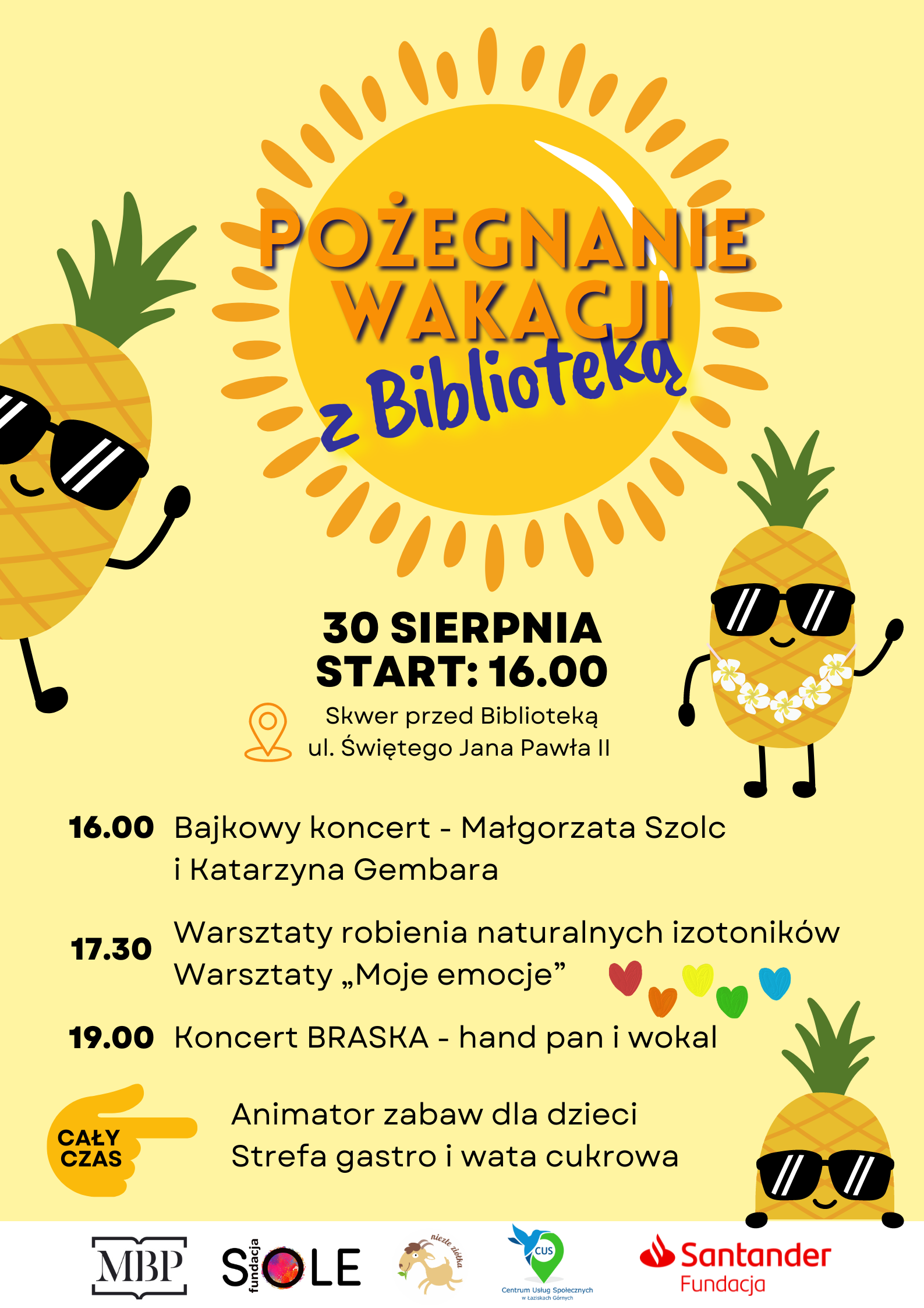 Pożegnanie wakacji z biblioteką!