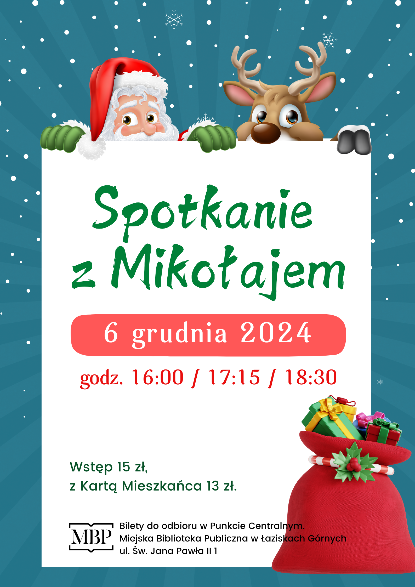 Plakat - Spotkanie z Mikołajem