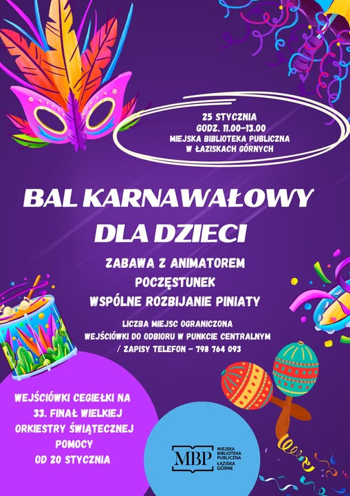 Bal karnawałowy dla dzieci