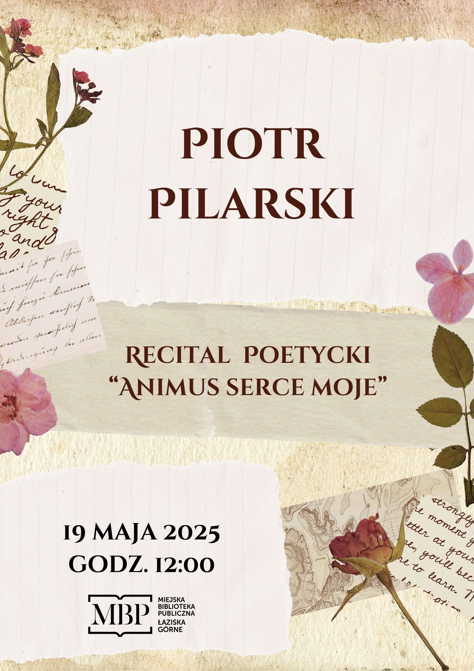 Recital poetycki Piotra Pilarskiego