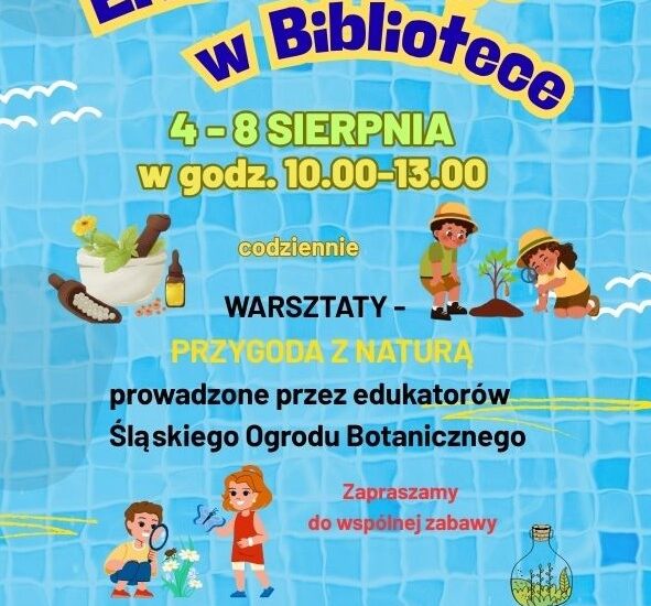 Plakat EkoWakacje w Bibliotece