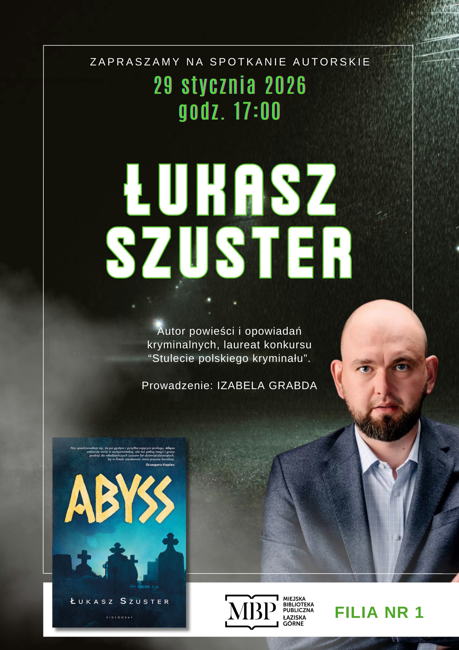 Spotkanie z Łukaszem Szusterem w Filii nr 1