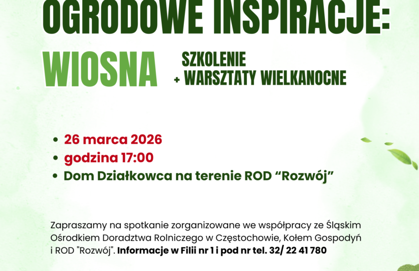 Plakat wydarzenia Ogrodowe inspiracje