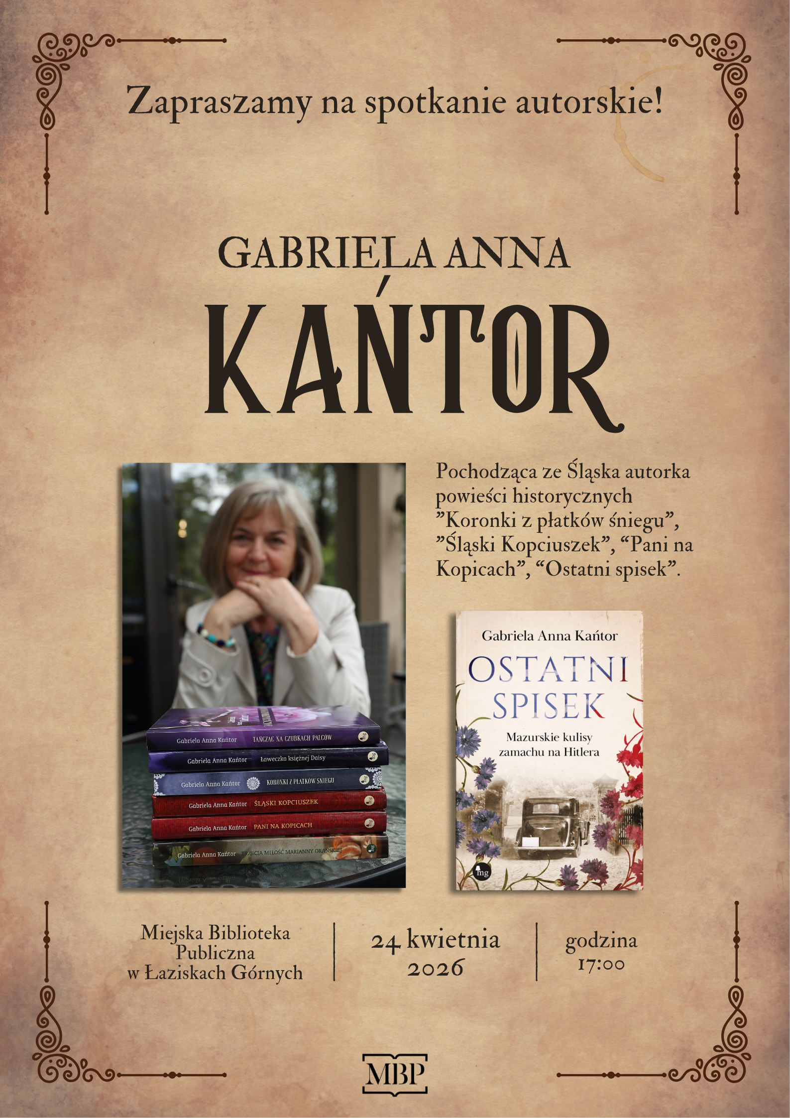 Spotkanie z Gabrielą Anną Kańtor