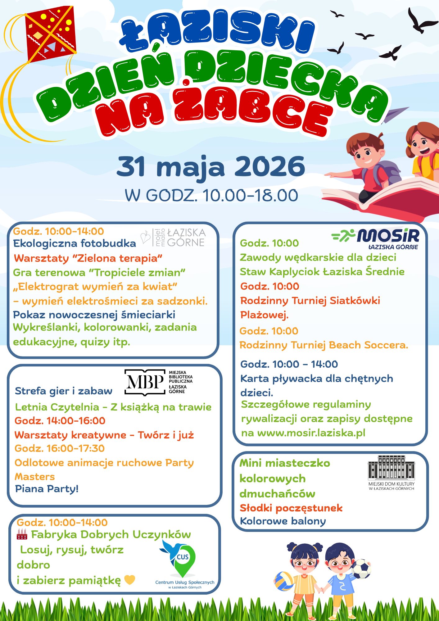 Plakat Łaziski Dzień Dziecka na Żabce