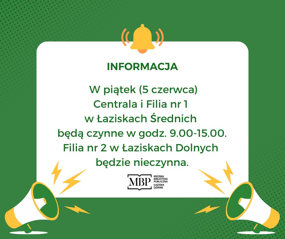 Długi weekend – godziny pracy